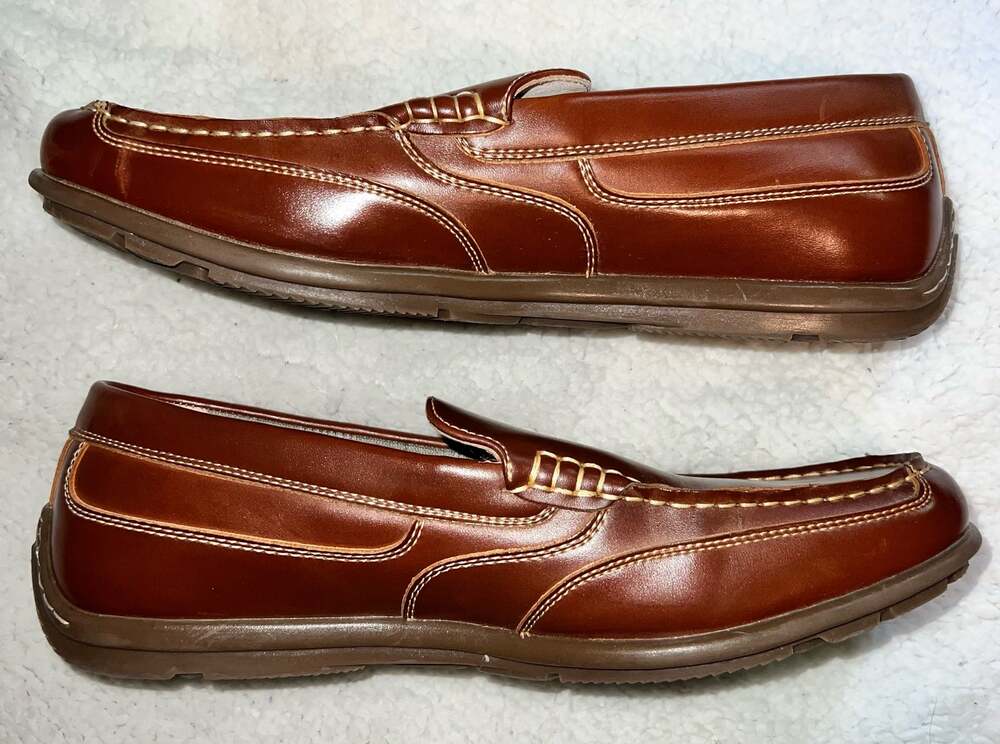 Nunn Bush Cognac Dual Comfort Loafers - Size 9.5 - E13